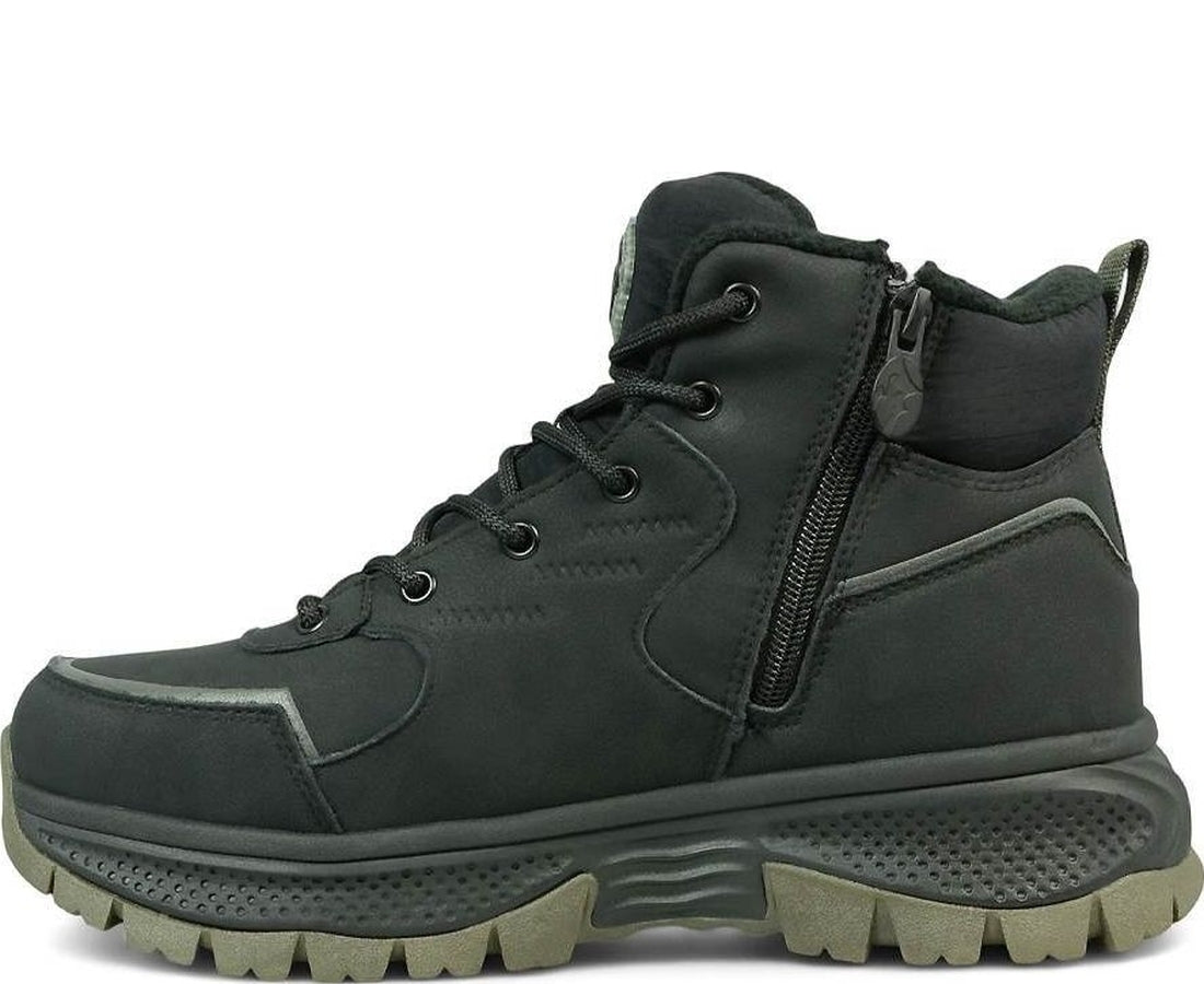 black casual closed booties