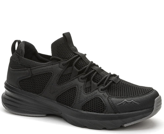 black casual closed sneakers