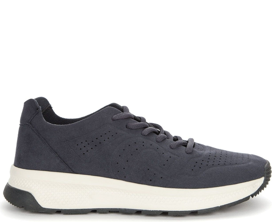 blue casual closed sneakers