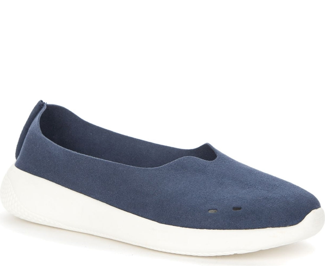 blue casual closed ballerinas