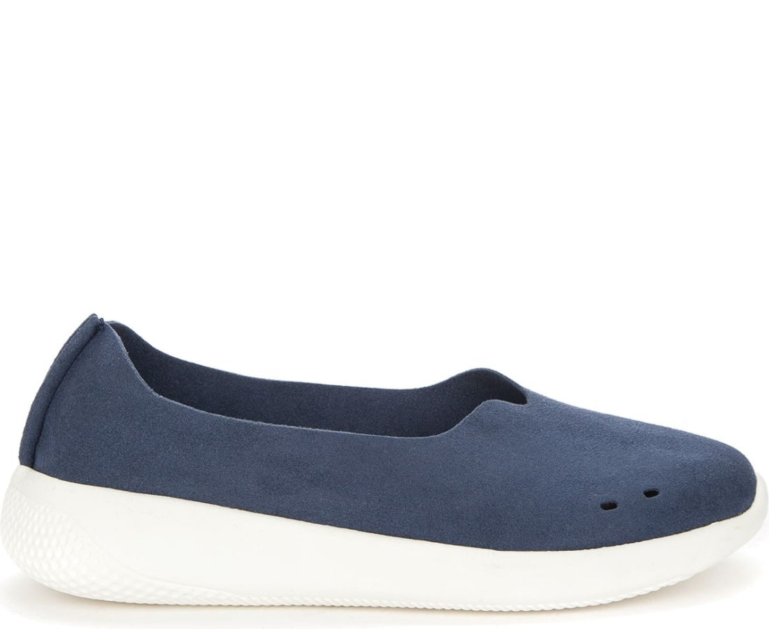 blue casual closed ballerinas