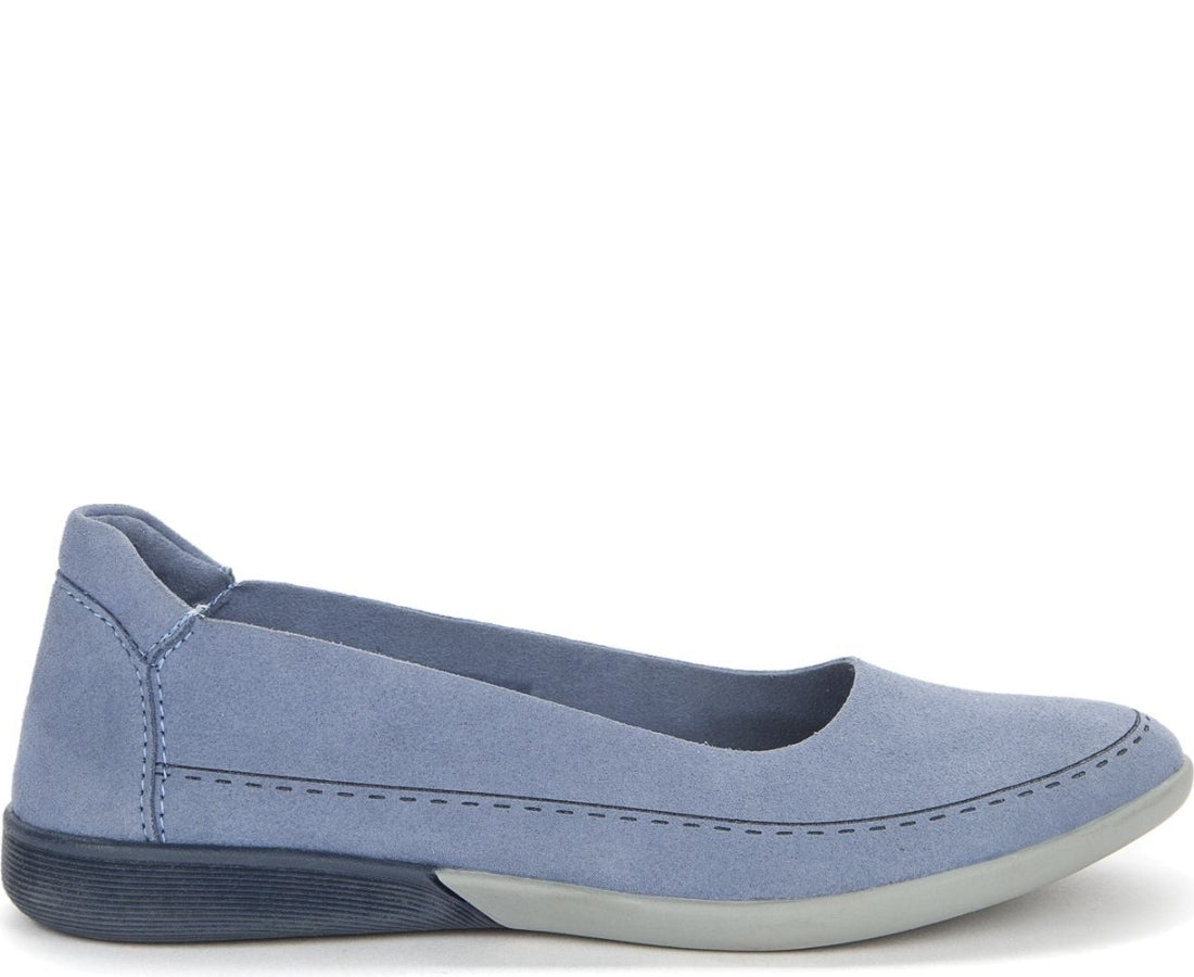 blue casual closed ballerinas