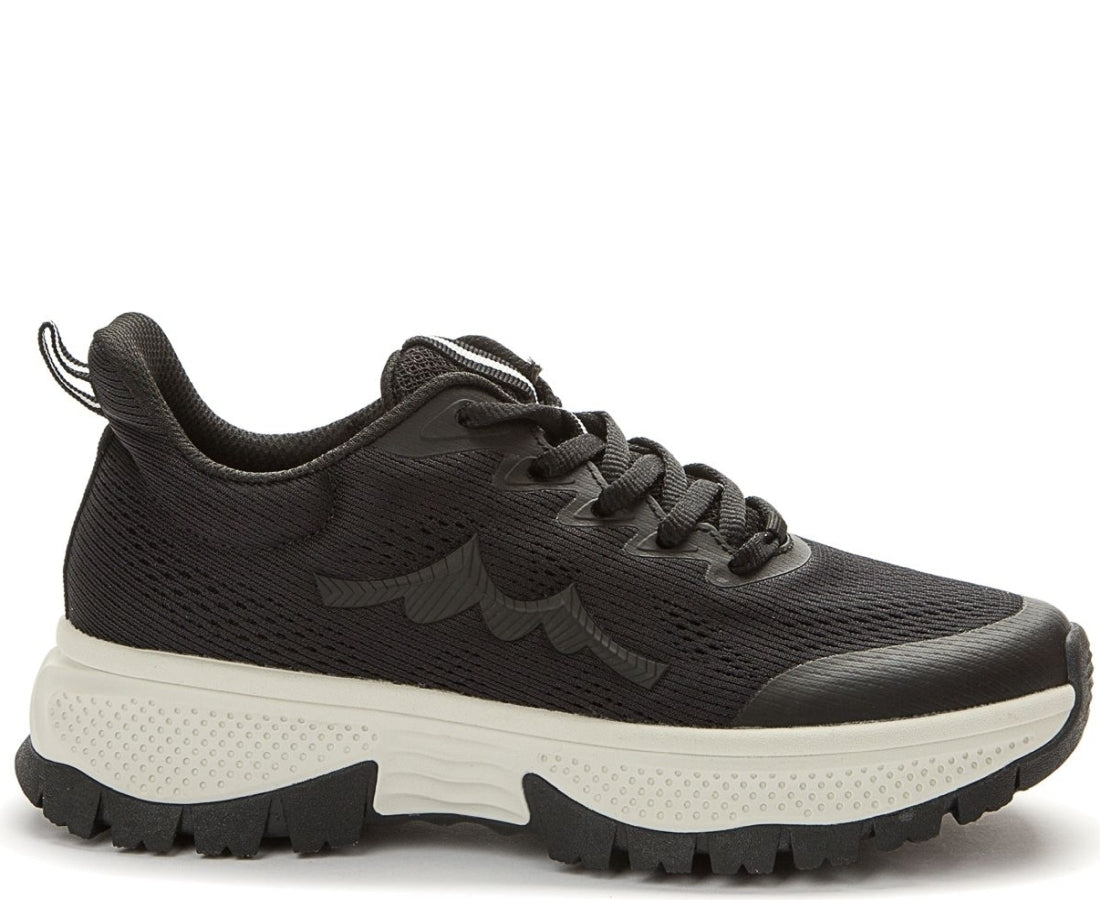 black casual closed sneakers