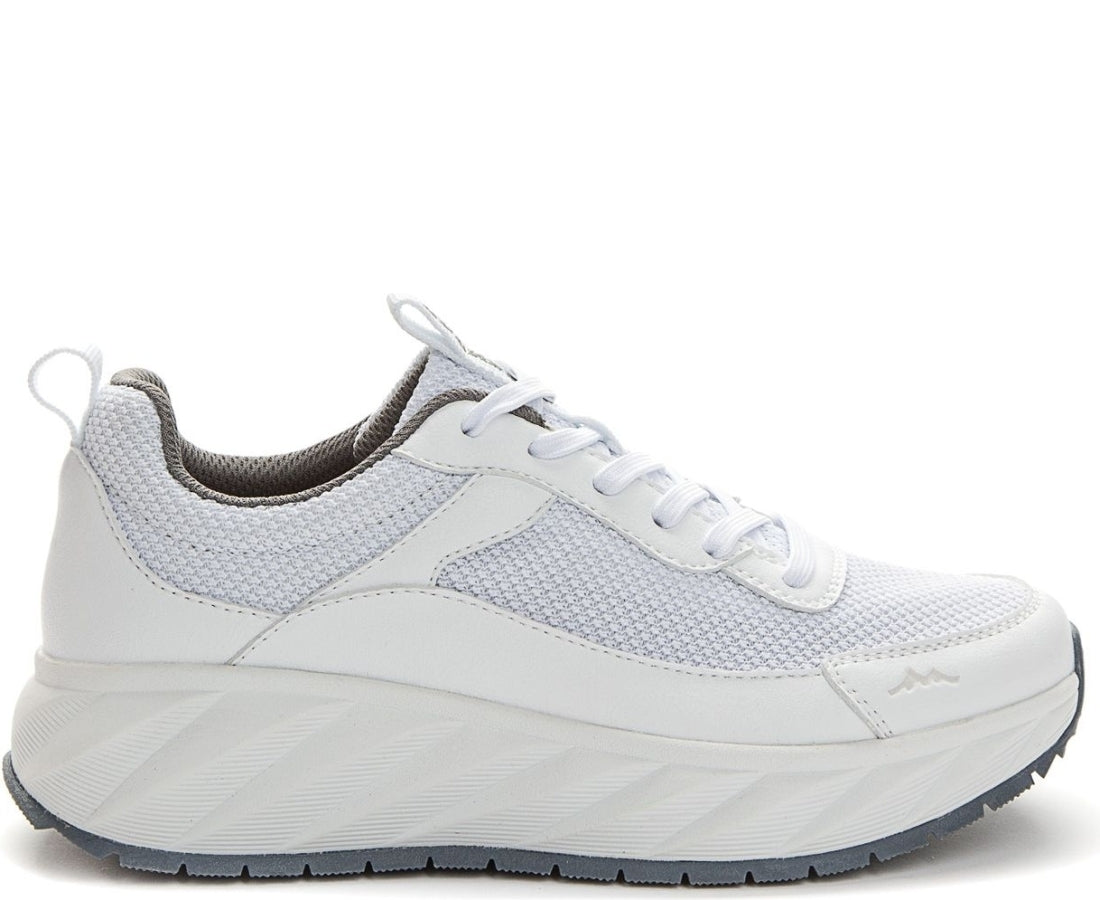 white casual closed sneakers