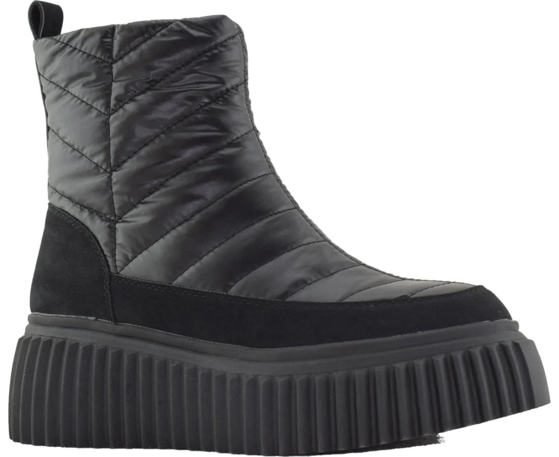 black casual closed warm boots