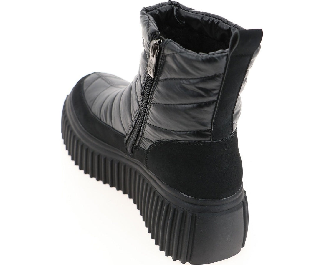 black casual closed warm boots