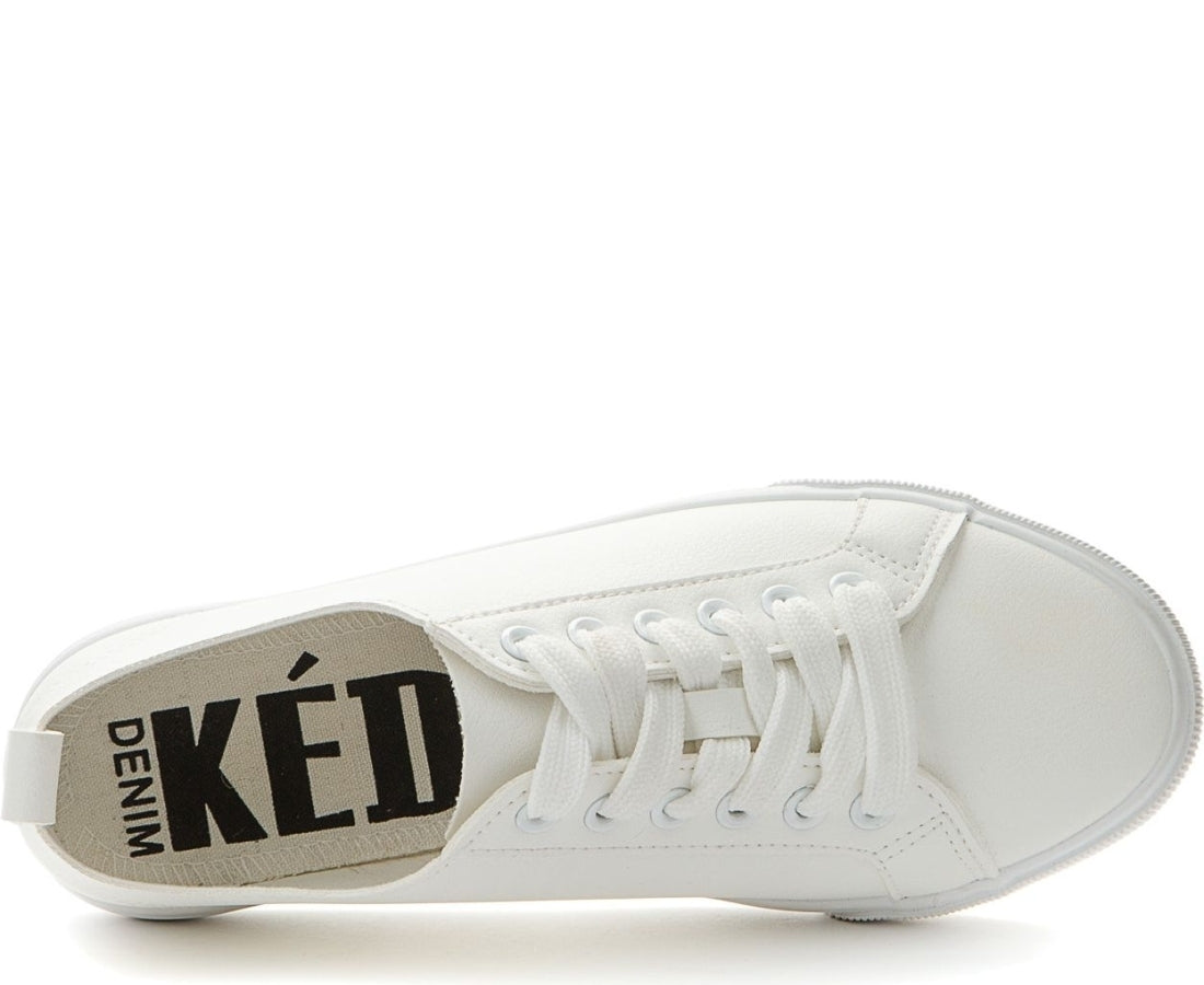 white casual closed sneakers