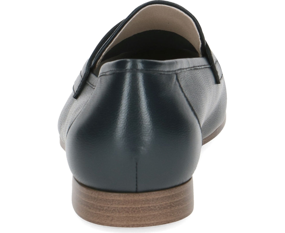 blue casual closed mocasins