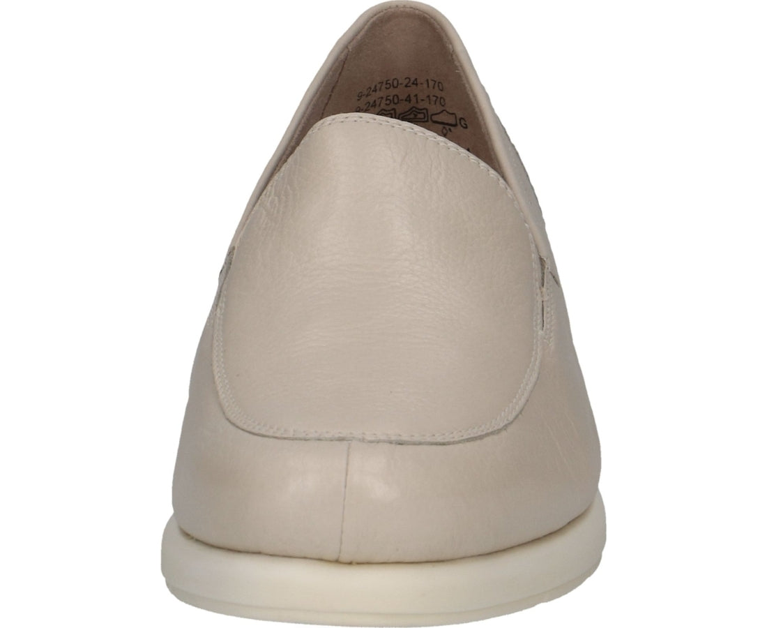 beige casual closed loafers