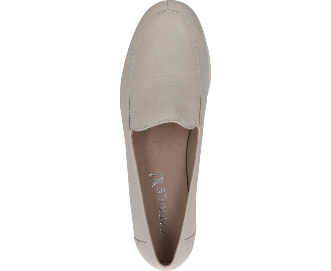 beige casual closed loafers