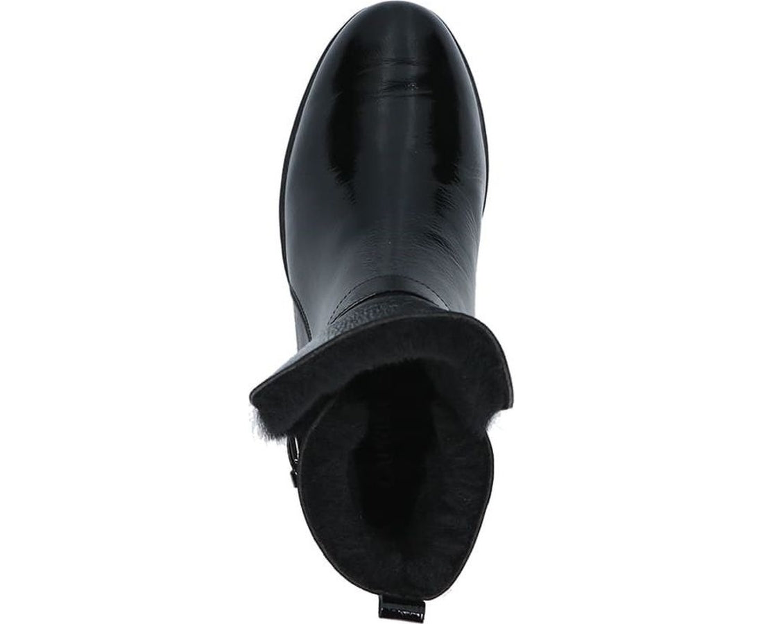 black casual closed booties