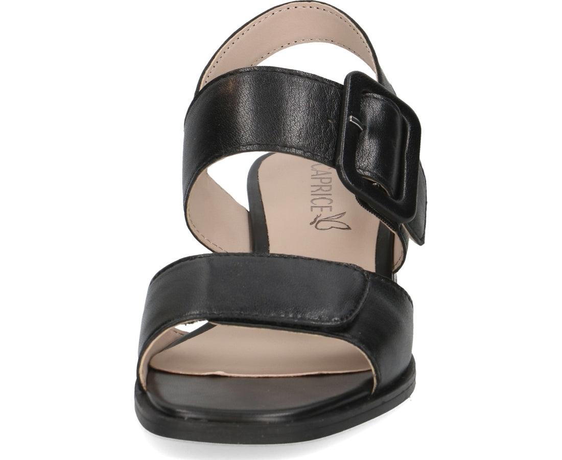 black casual open sandals