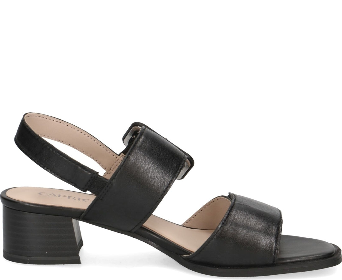 black casual open sandals