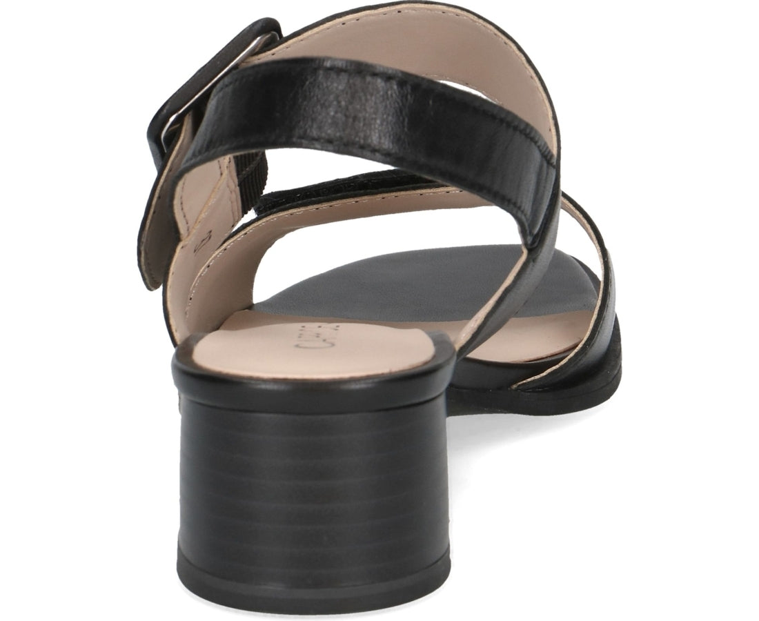 black casual open sandals