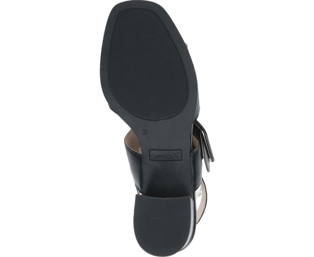 black casual open sandals