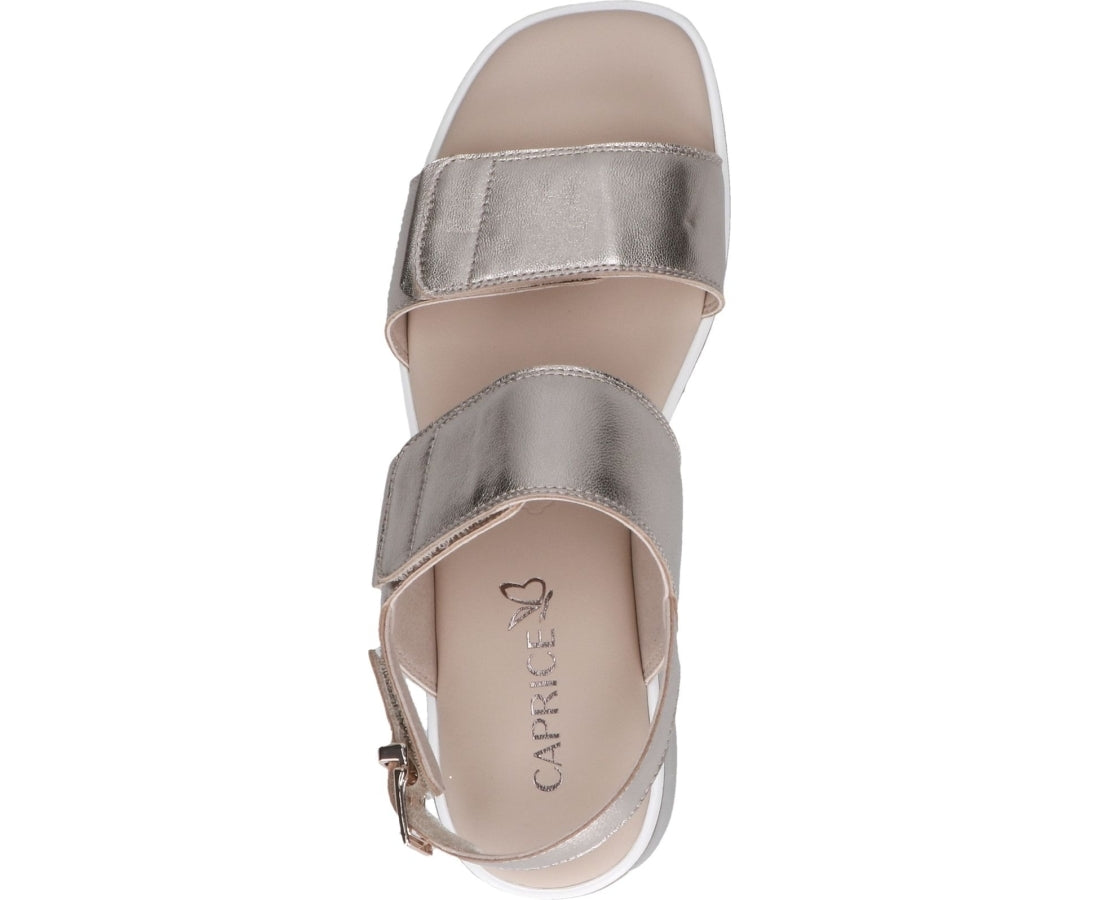 taupe casual open sandals