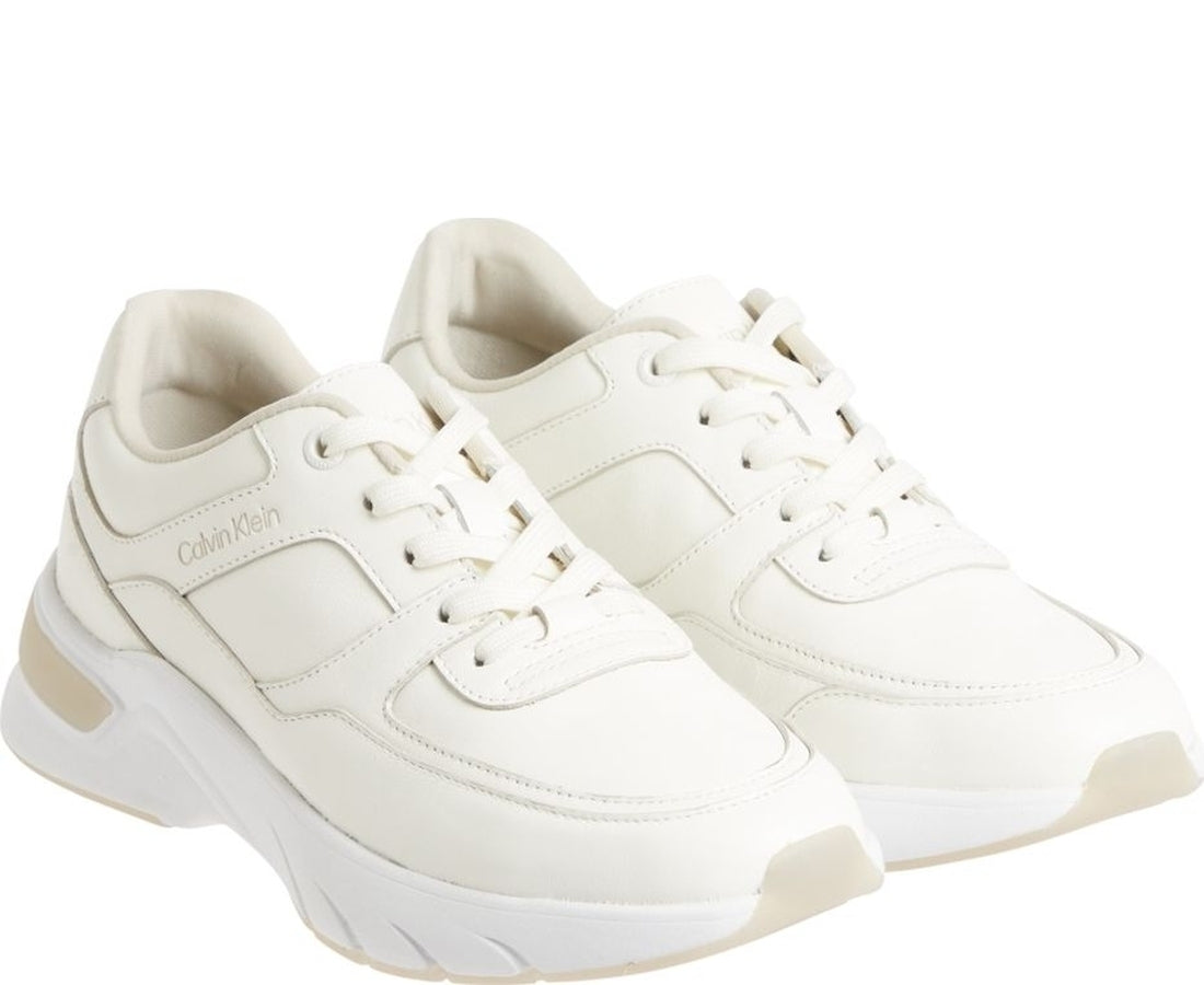 elevated lace up trainers