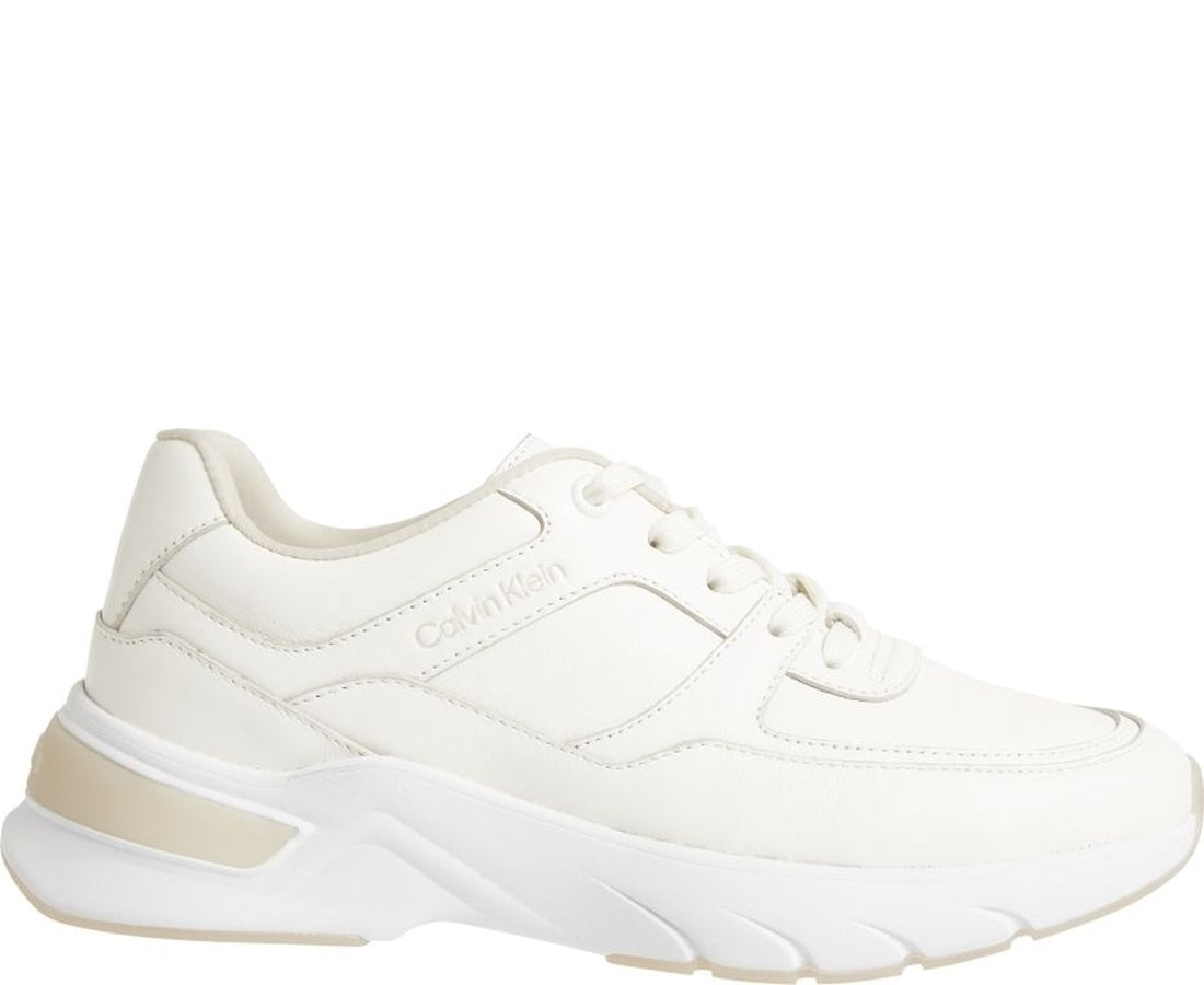 elevated lace up trainers