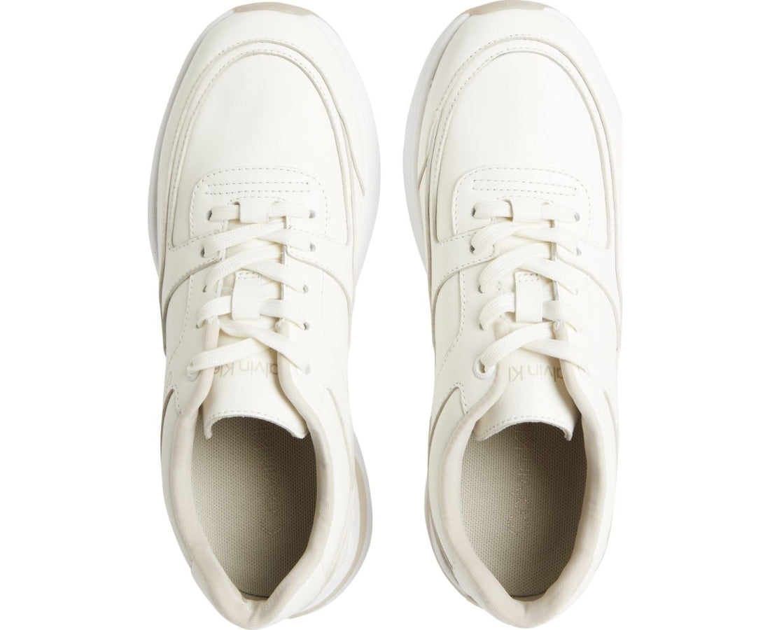 elevated lace up trainers
