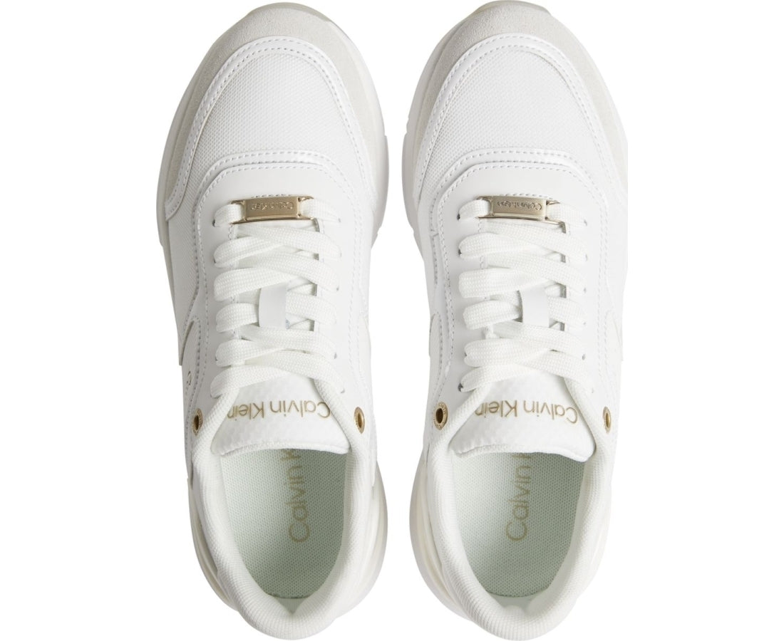 flexi lace up trainers