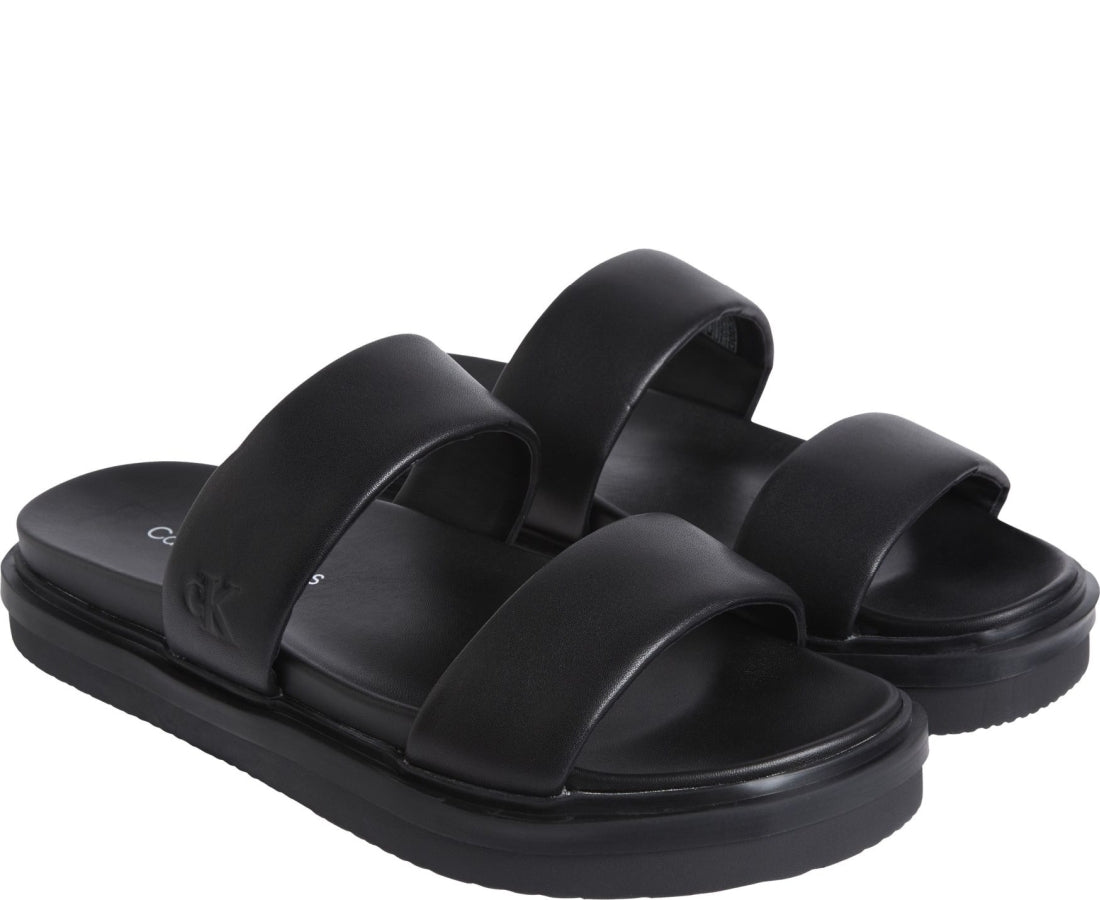 flat molded double sandals