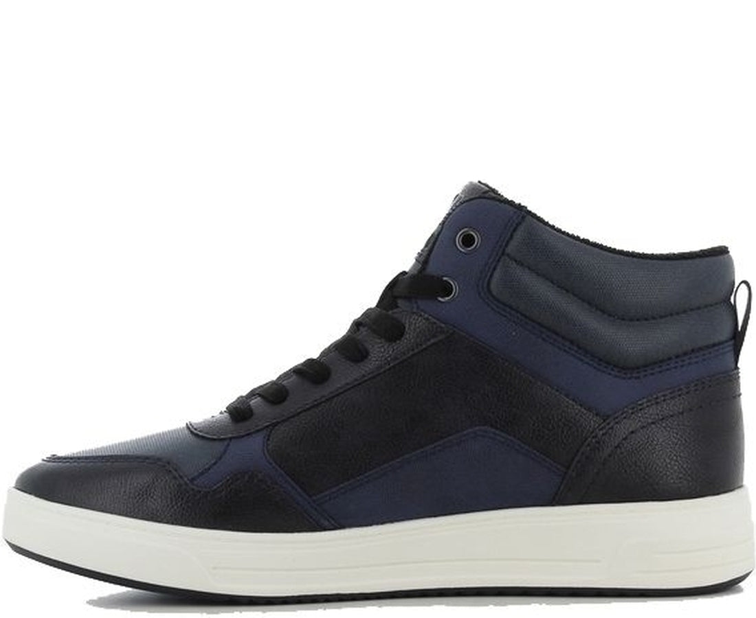 men casual high sneakers navy