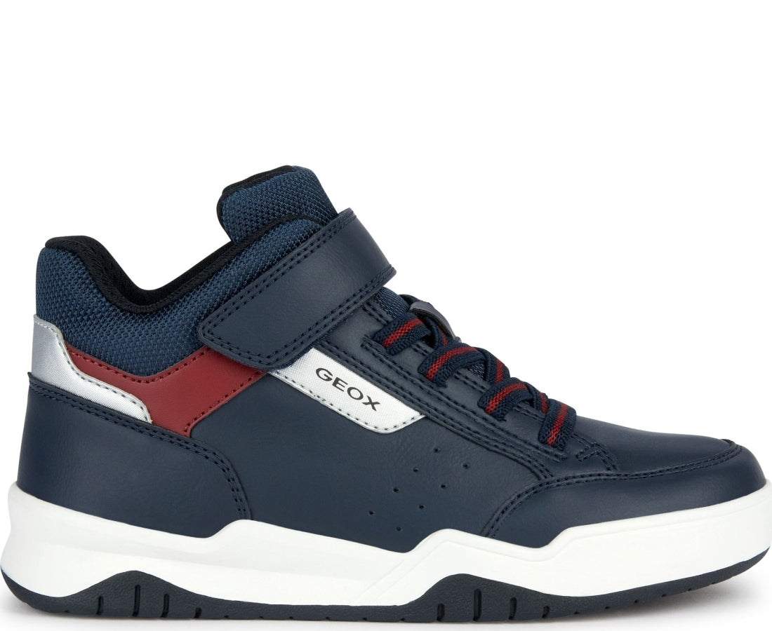 perth booties navy red