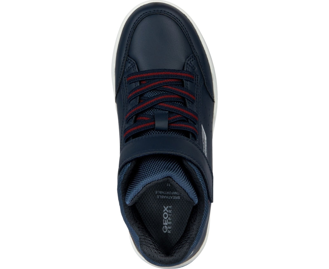 perth booties navy red