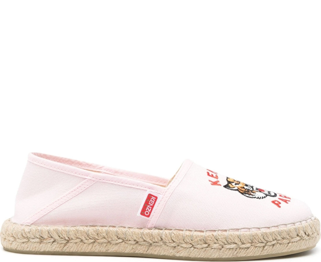 kenzo espadrille slip-on faded pink