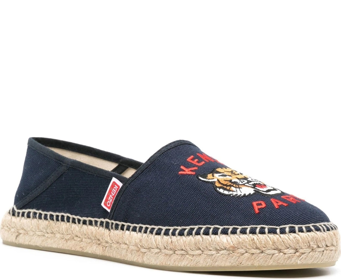 kenzo espadrille slip-on midnight blue