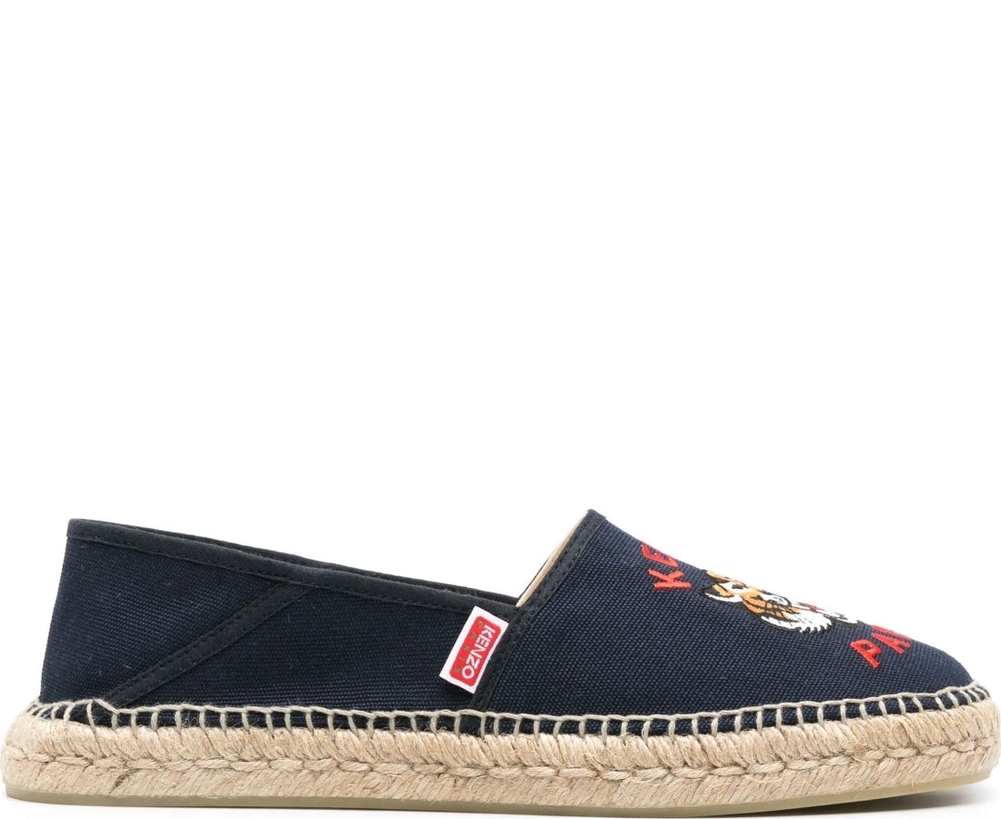kenzo espadrille slip-on midnight blue