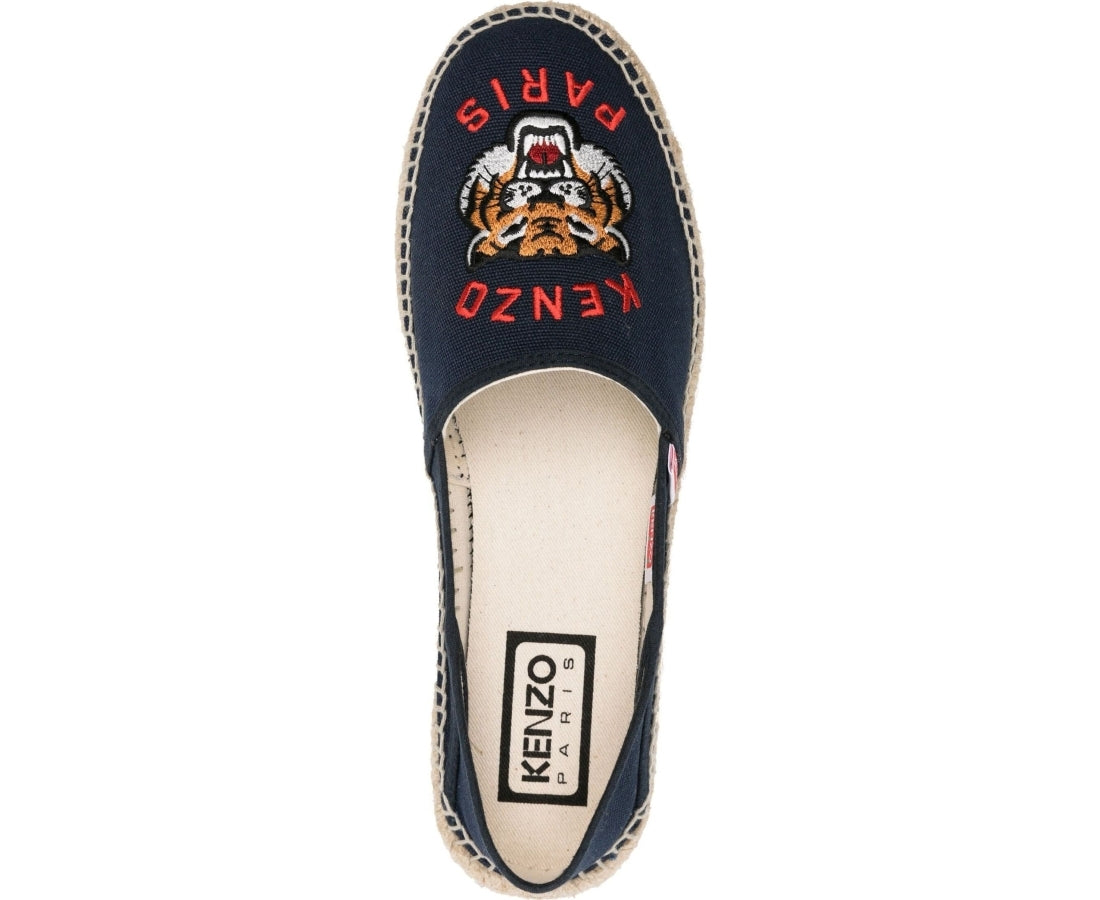 kenzo espadrille slip-on midnight blue