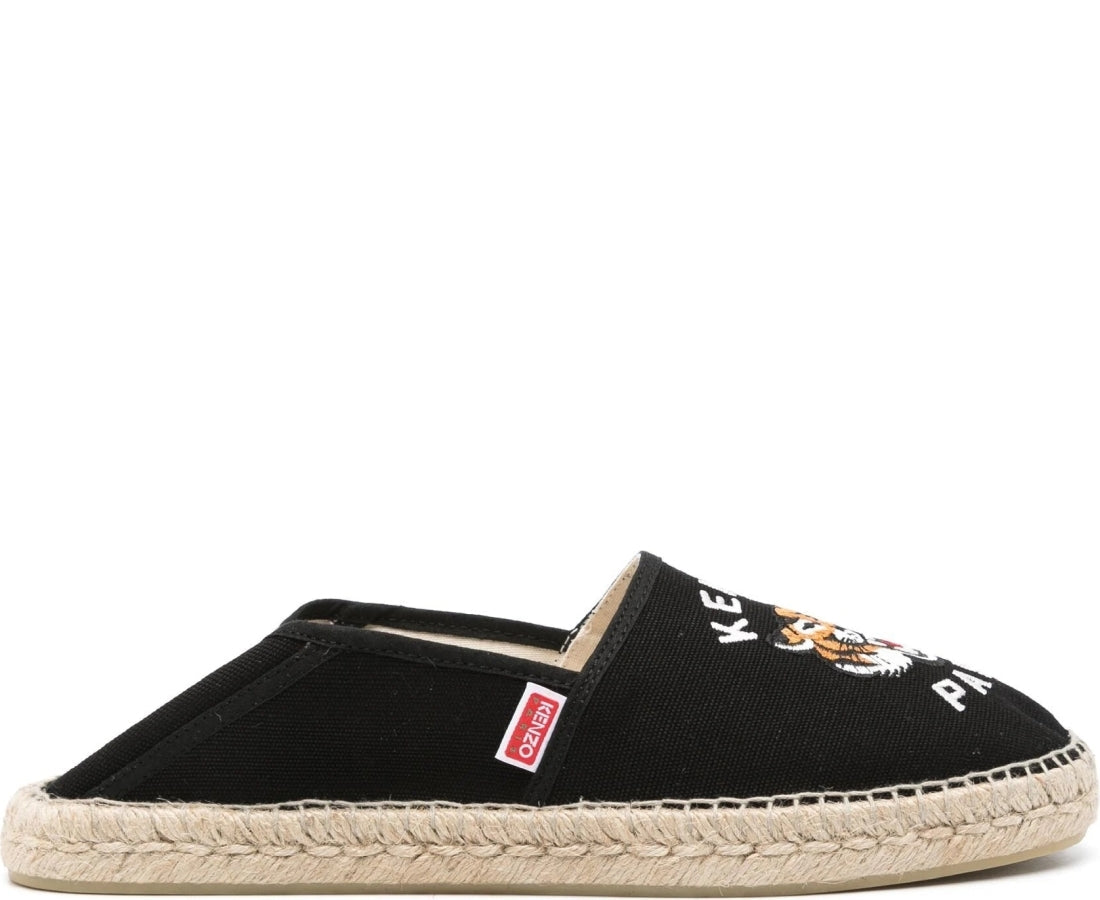 kenzo espadrille slip-on black