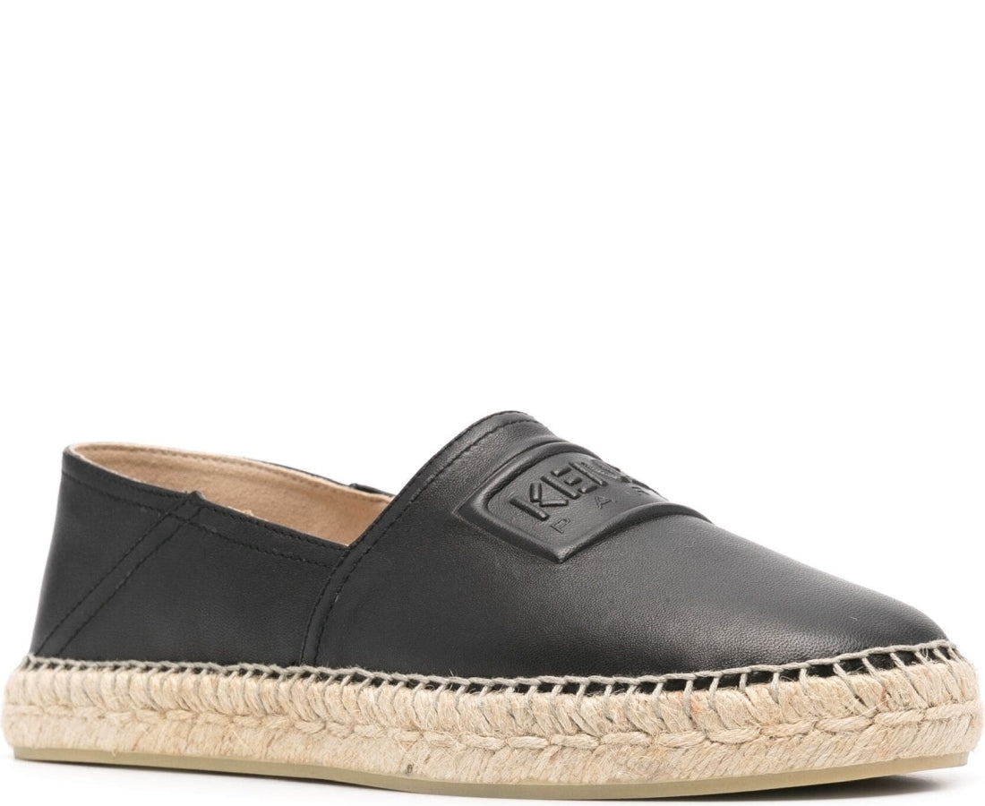 kenzo espadrille slip-on black
