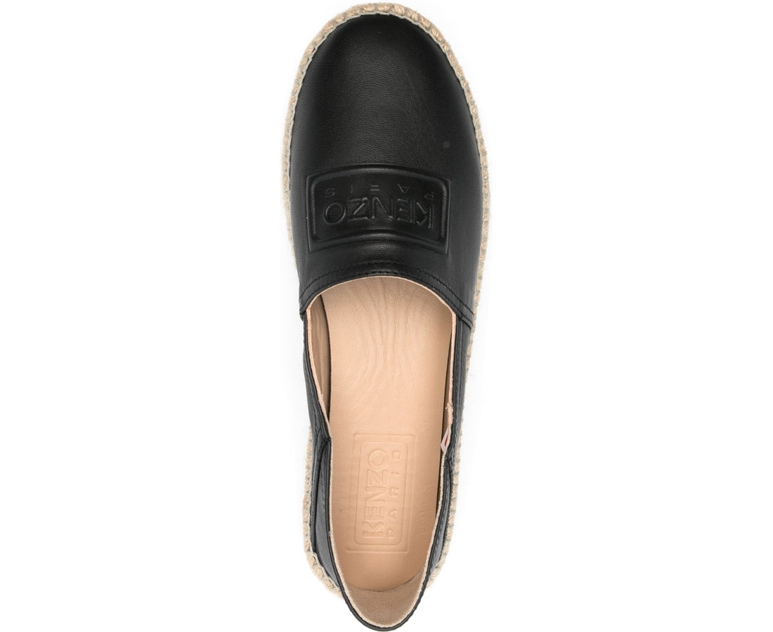 kenzo espadrille slip-on black