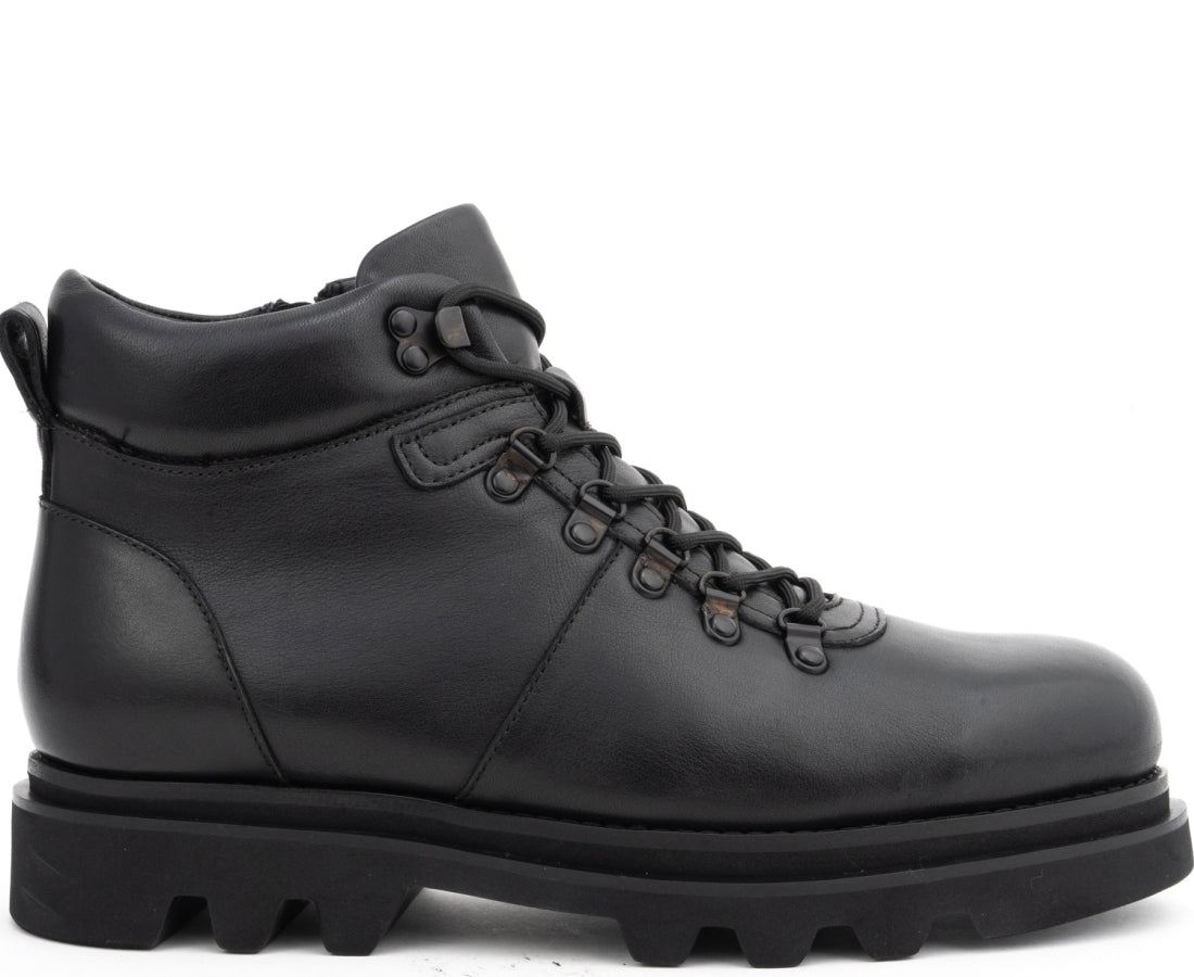 black casual closed booties