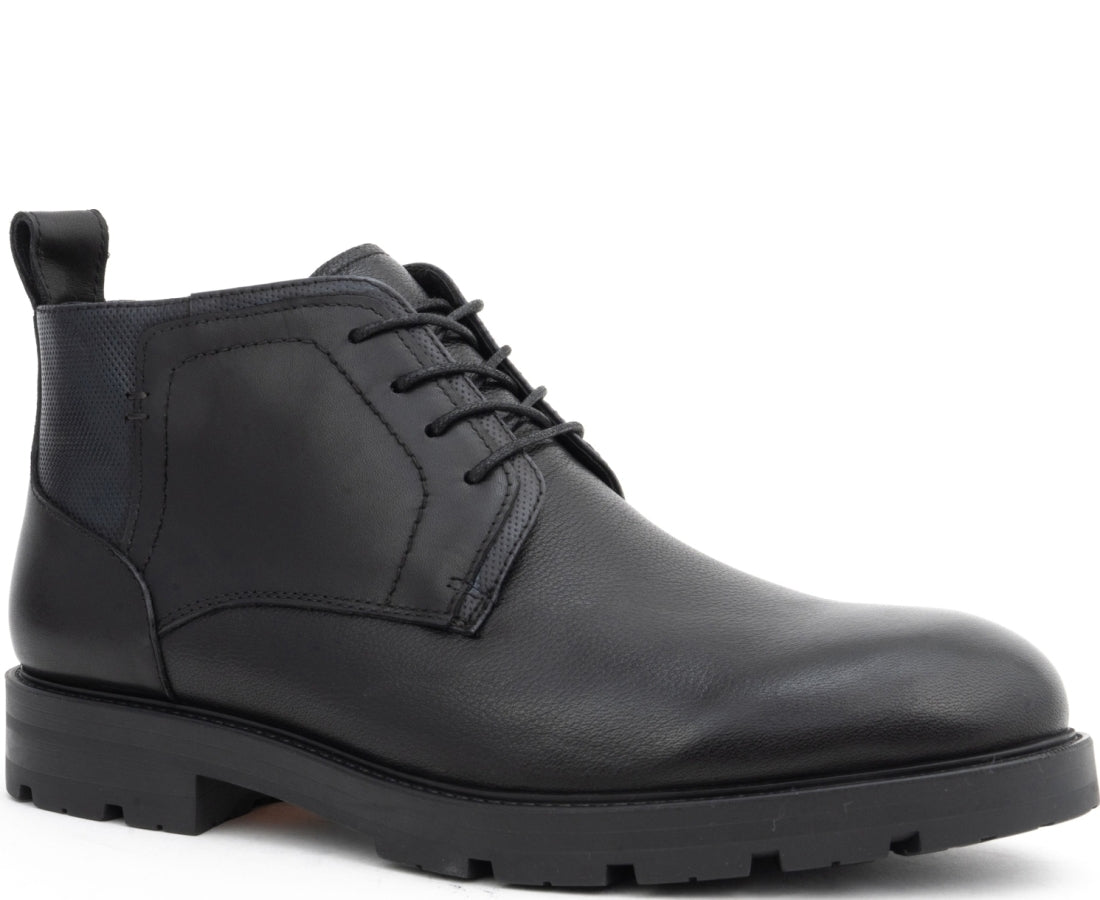 black casual closed booties