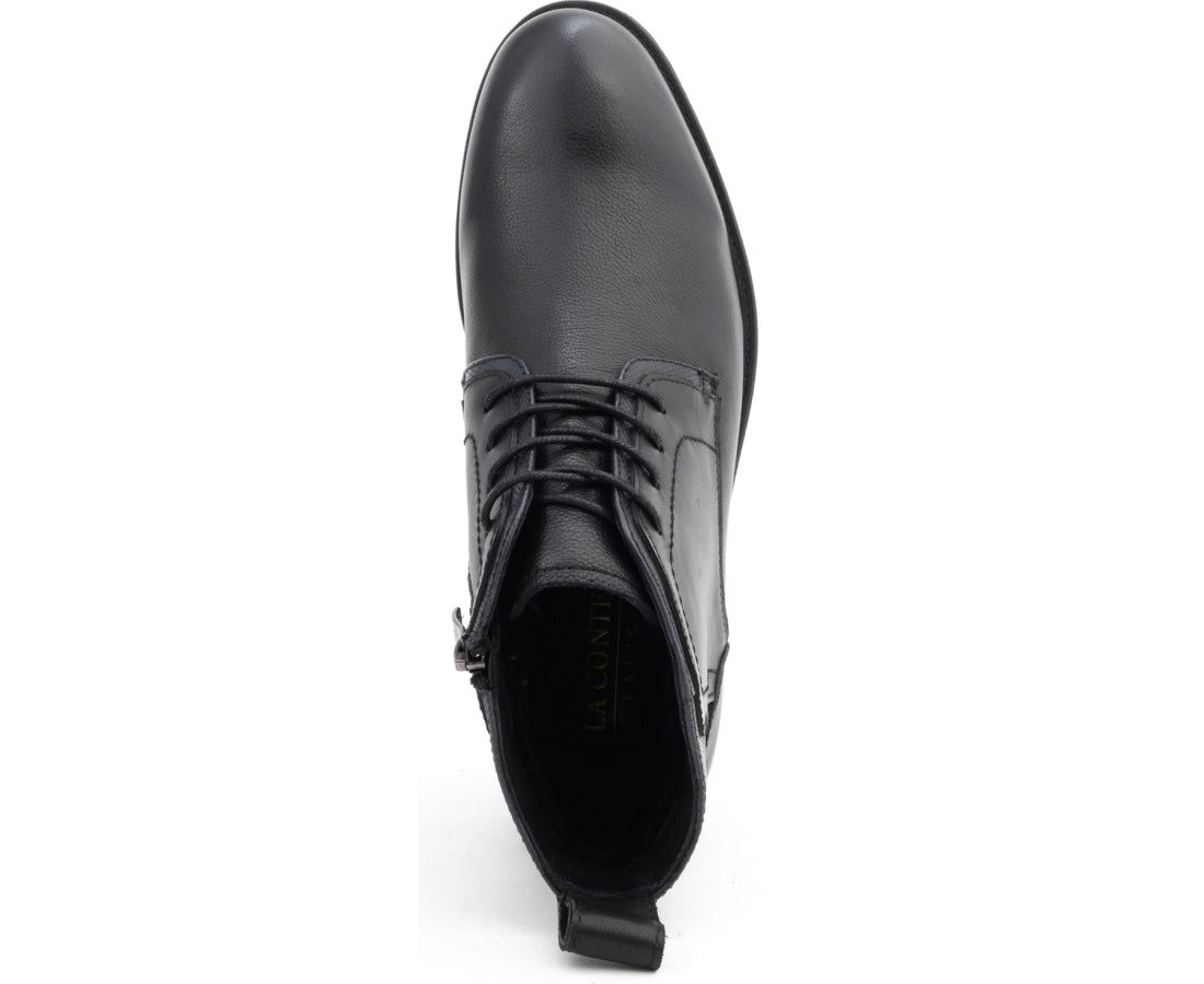 black casual closed booties