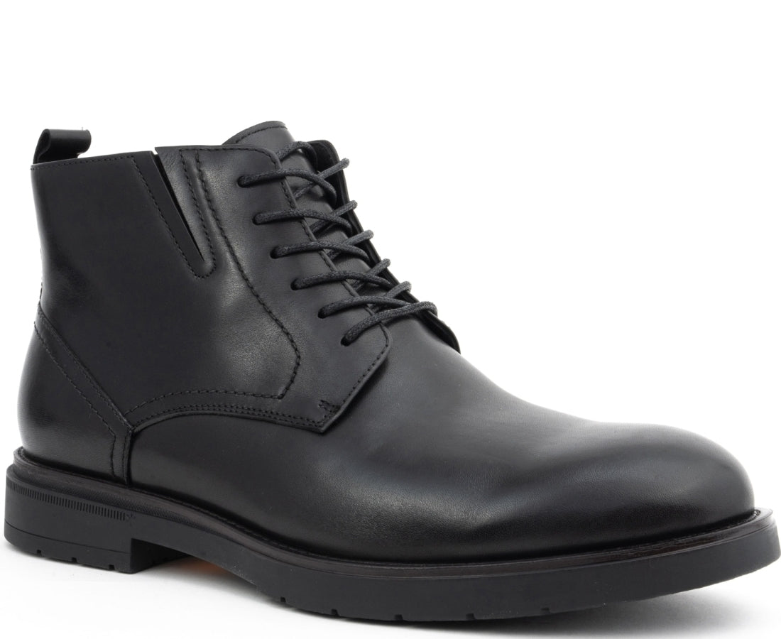 black casual closed booties