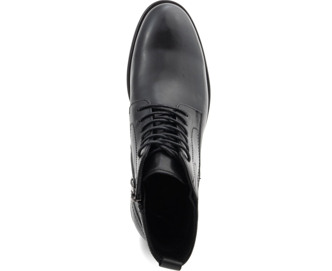 black casual closed booties