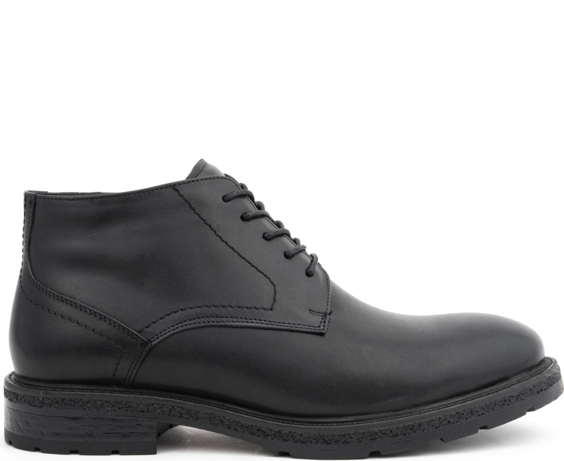 black casual closed booties