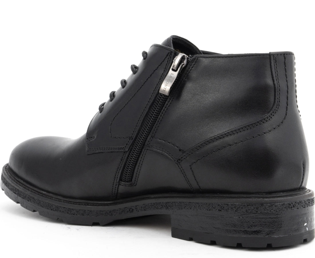black casual closed booties