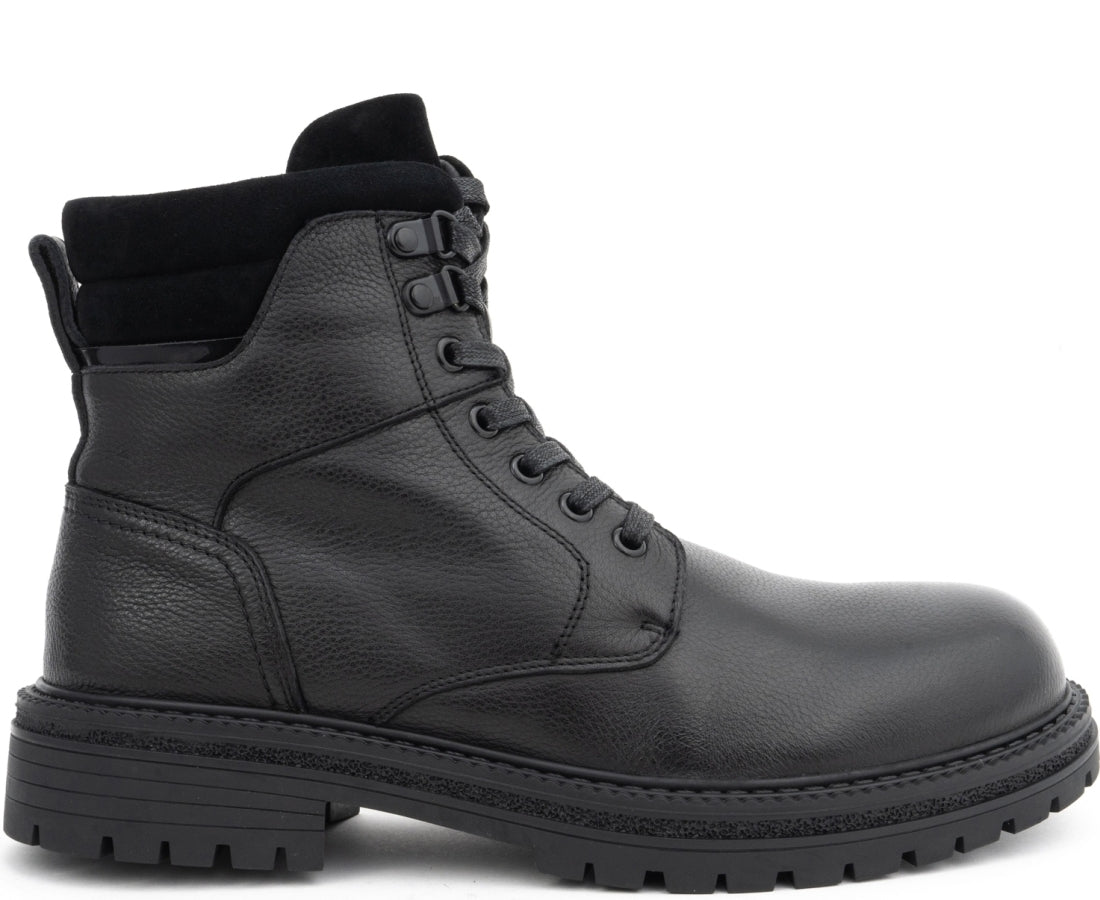 black casual closed booties