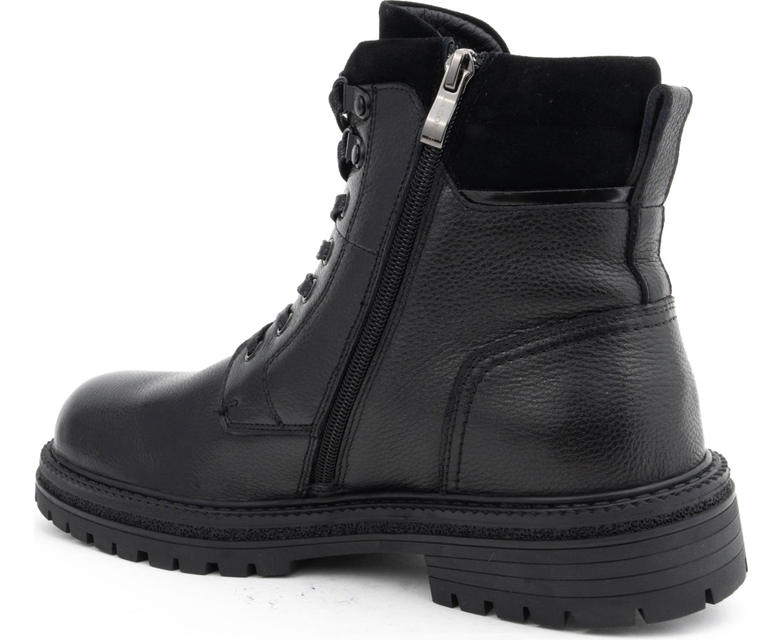 black casual closed booties