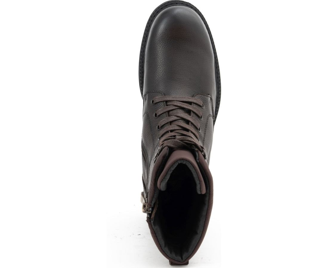 brown casual closed booties
