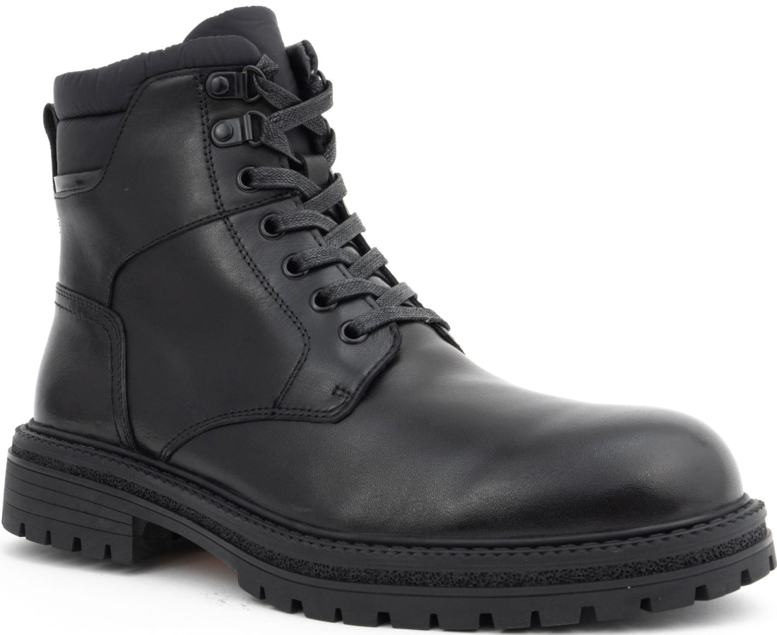 black casual closed booties