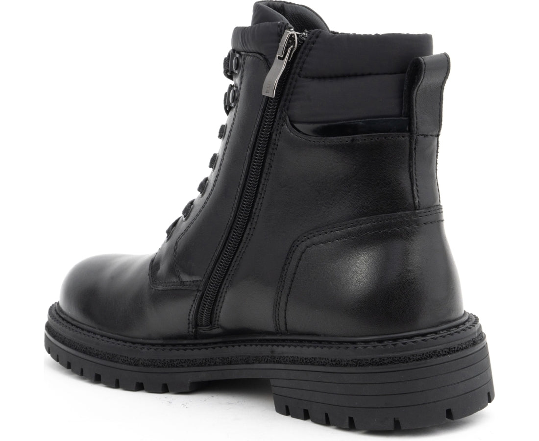 black casual closed booties