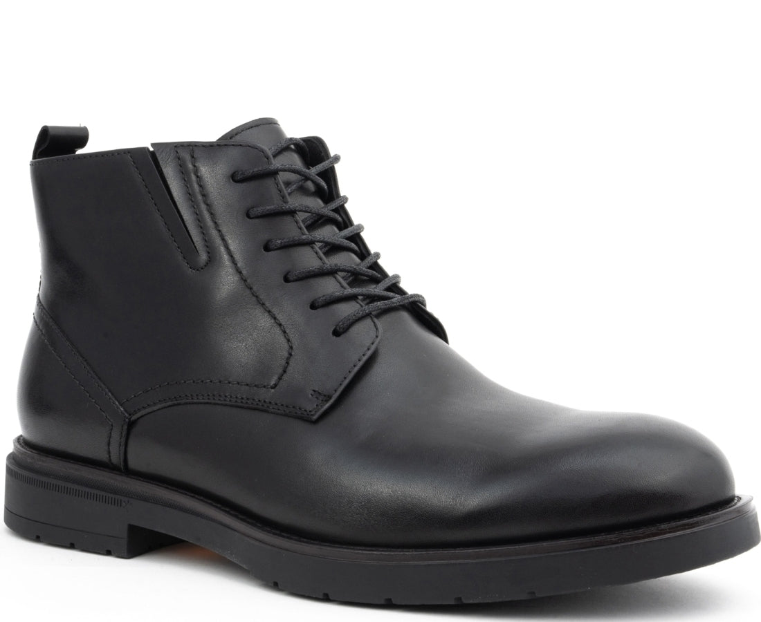 black casual closed booties