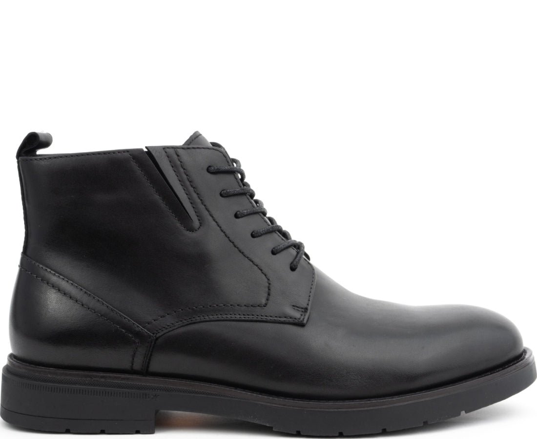 black casual closed booties