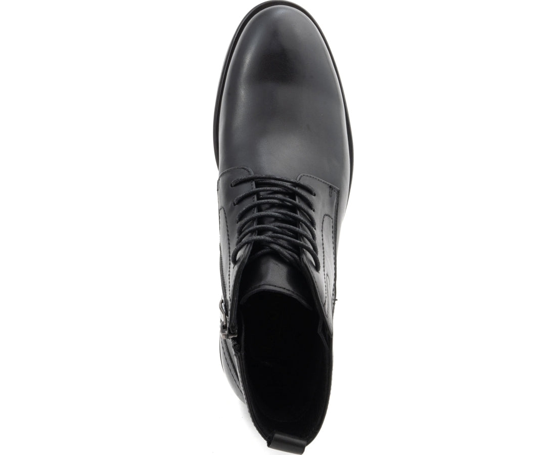black casual closed booties